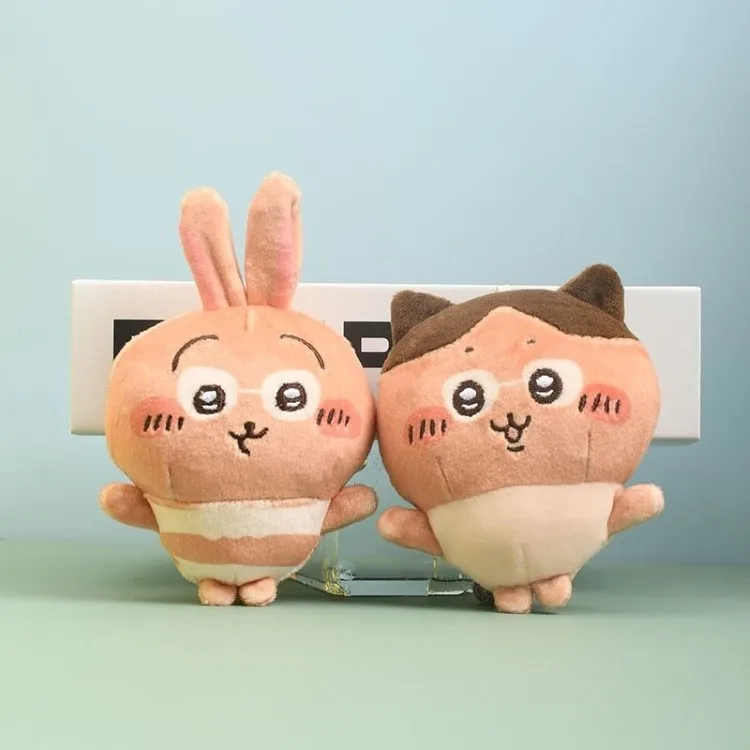 MINISO Chiikawa Usagi плюшевая сумка подвесные украшения пляжная серия кукла милый мультяшный брелок для школьников в стиле лучшего друга