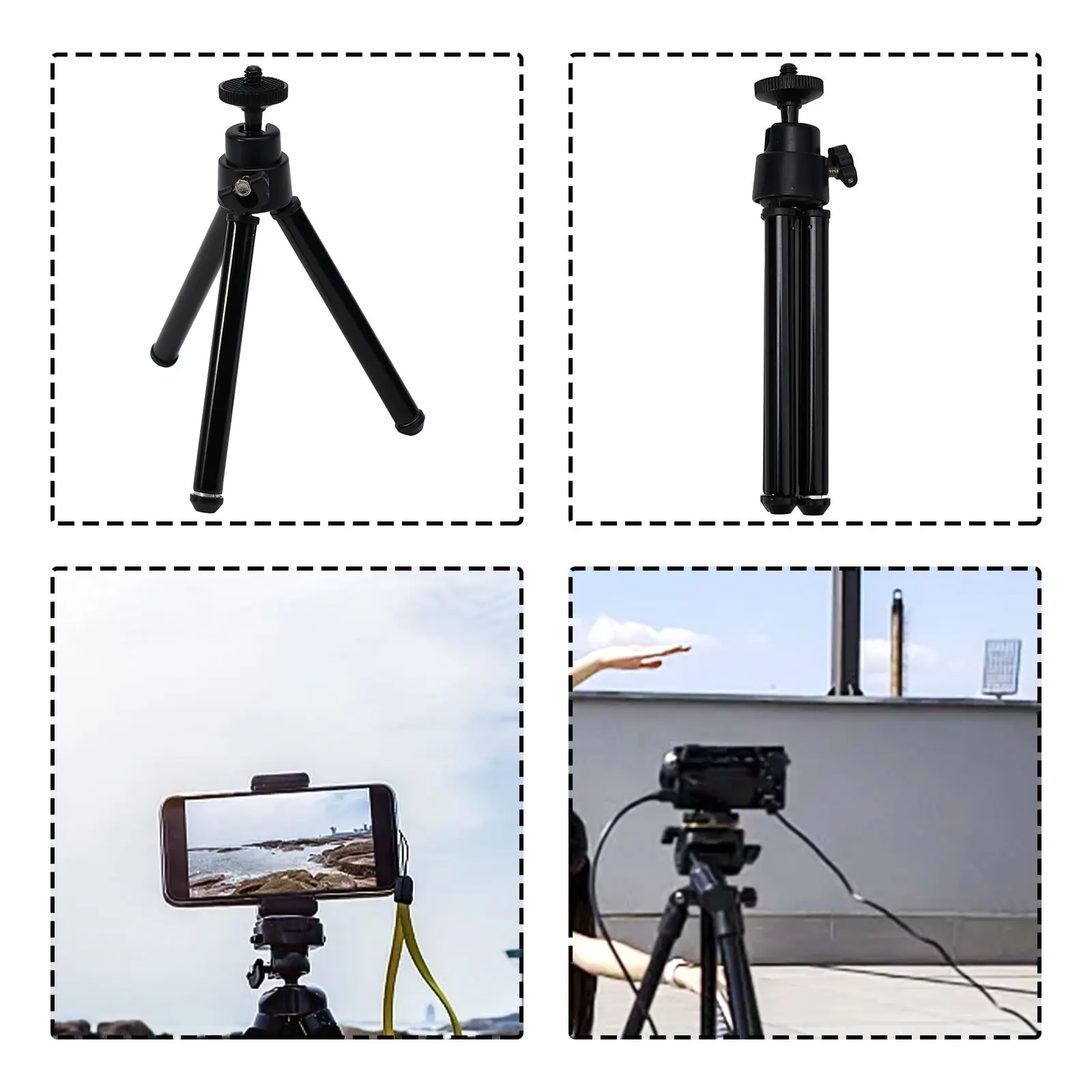 Мини-штатив для проектора и фотоаппарата, жесткая пластиковая и алюминиевая конструкция обеспечивает стабильность и поддержку (art.: 3920c6be8be0f) - 3920c6be8be0f