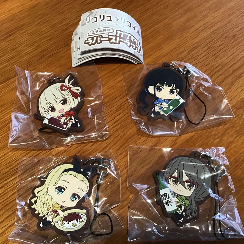 Фото Оригинальный BUSHIROAD Lycoris Nishikigi Chisato Gashapon Qversion аниме фигурка модель игрушки подарки коллекция персонажей мультфильмов №5