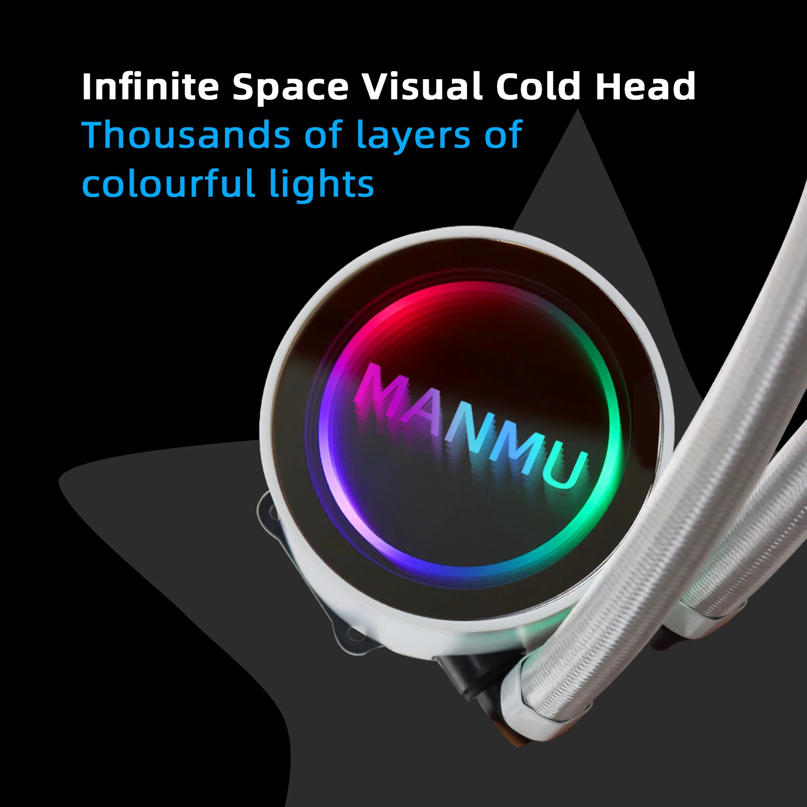 Фото Охладитель для процессора MANMU LGA1700 1, 4 контакта, 360 мм №3