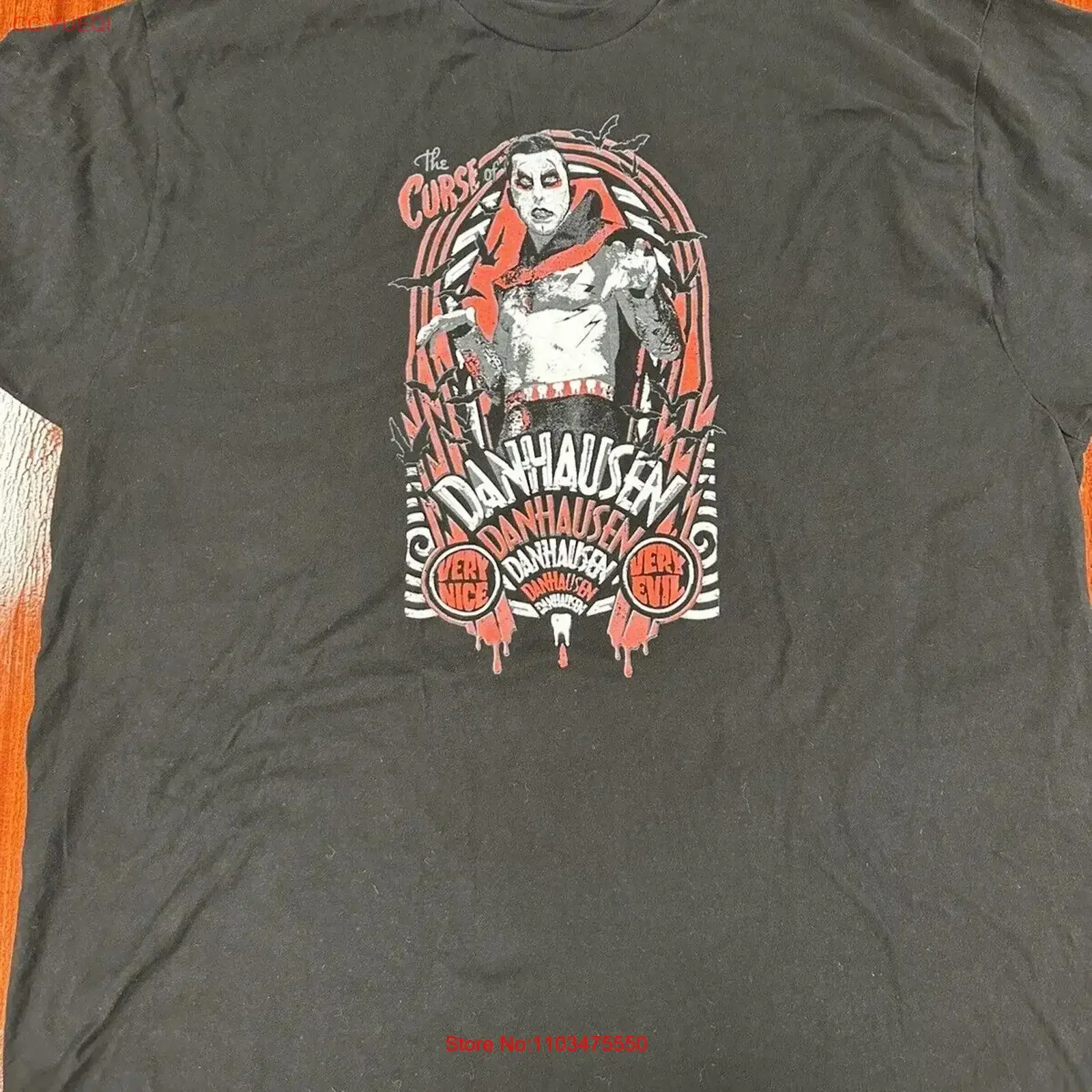 Мужская футболка Danhausen The Curse Of 2XL AEW Crate Very Nice Evil, винтажная стираная модная удобная мягкая слегка унисекс