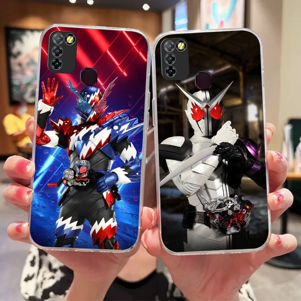 Фото Прозрачный чехол в маске FX-48 для Infinix Smart 4 4C 5 6 HD Plus Zero 8 8i X NEO 20 30 S5 Hot GT 10 Pro №2