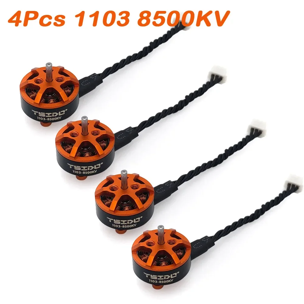 1103 8500KV 1-2s Lipo бесщеточный двигатель 1,5 мм вал для Gemfan HQprop 65 мм Пропеллер Tinywhoop Pavo20 Bassline Micro Drones