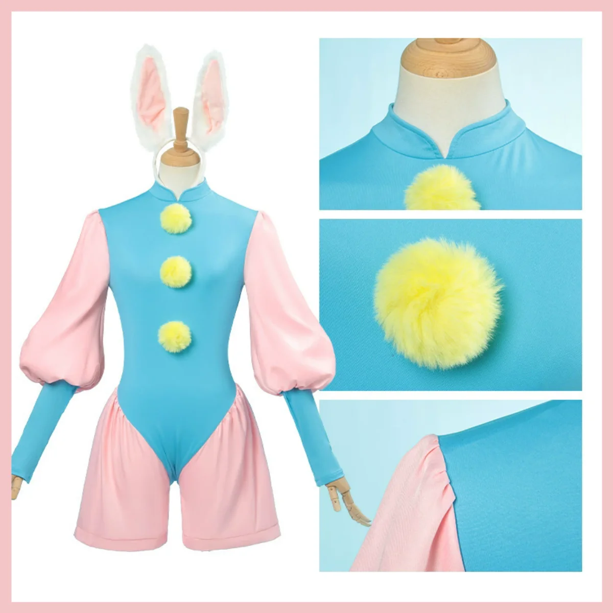 Фото Аниме Cardcaptor Sakura Kinomoto Sakura Косплей Костюм Кролик Комбинезоны Униформа Парик Женский Сексуальный Милый Хэллоуин Рождественский Костюм №3