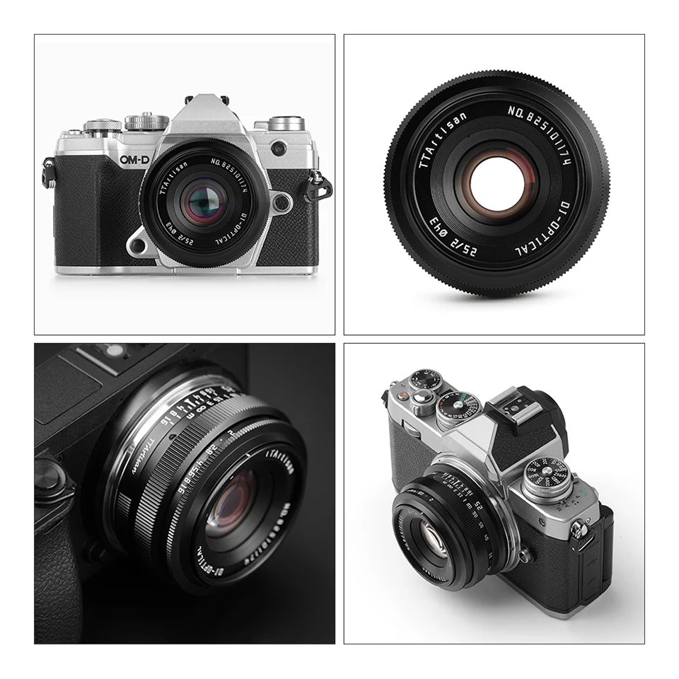 Фото TTArtisan 25 мм F2.0 APS-C MF объектив для портретной камеры Sony A6000 A7III A7S Fuji X-A1 Canon M1 Nikon Z6 Sigma FPL Leica T №4