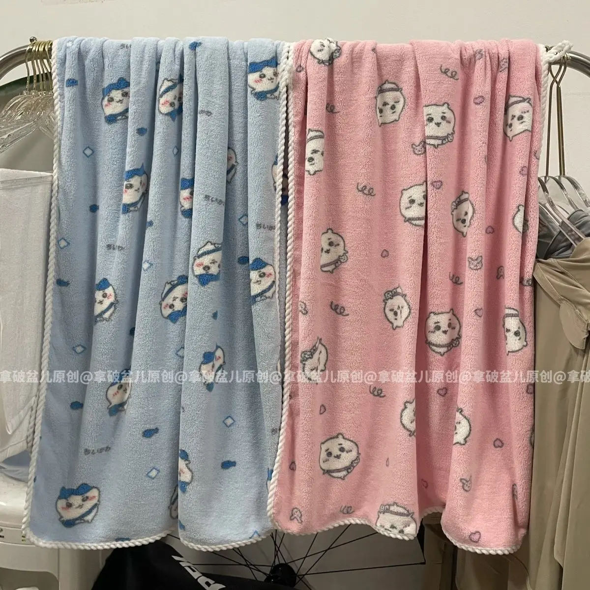 MINISO Chiikawa милое сосающее водное банное полотенце для взрослых, студенческое общежитие, домашнее полотенце для пары, мягкое, удобное (art.: 3920d2509f14b) - 3920d2509f14b