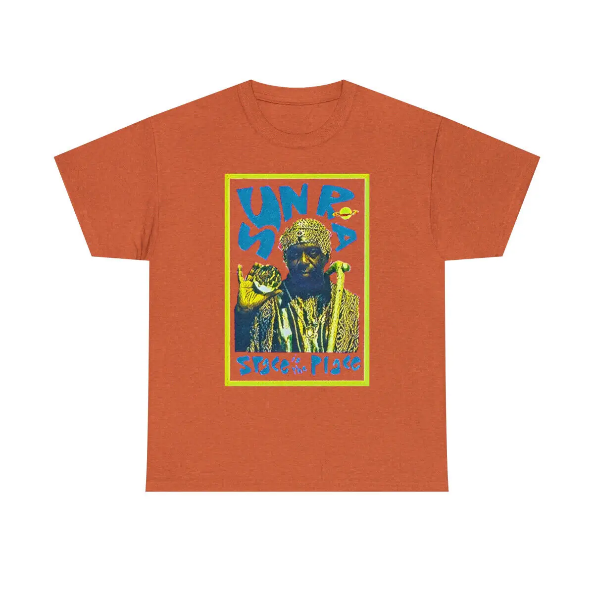 Тяжелая хлопковая Футболка Sun Ra Space Is The Place Jazz с художественным принтом, длинными или короткими рукавами