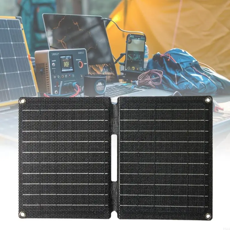 Фото DC5V ETFE Solar Board 10W Легкая и водонепроницаемая солнечная панель с карабинером для кемпинга и на открытом воздухе №5