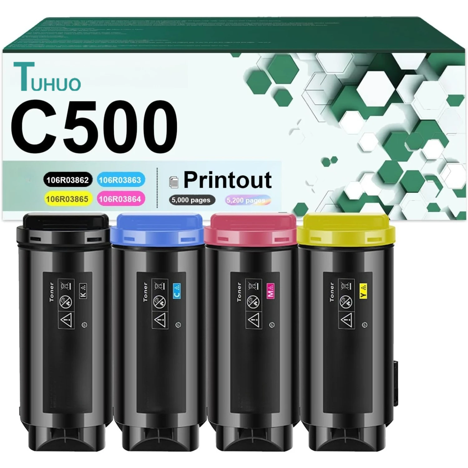 Совместимые картриджи с тонером Xerox C500 для 106R03862 106R03863 106R03864 106R03865 для принтеров Xerox VersaLink C505 C500N
