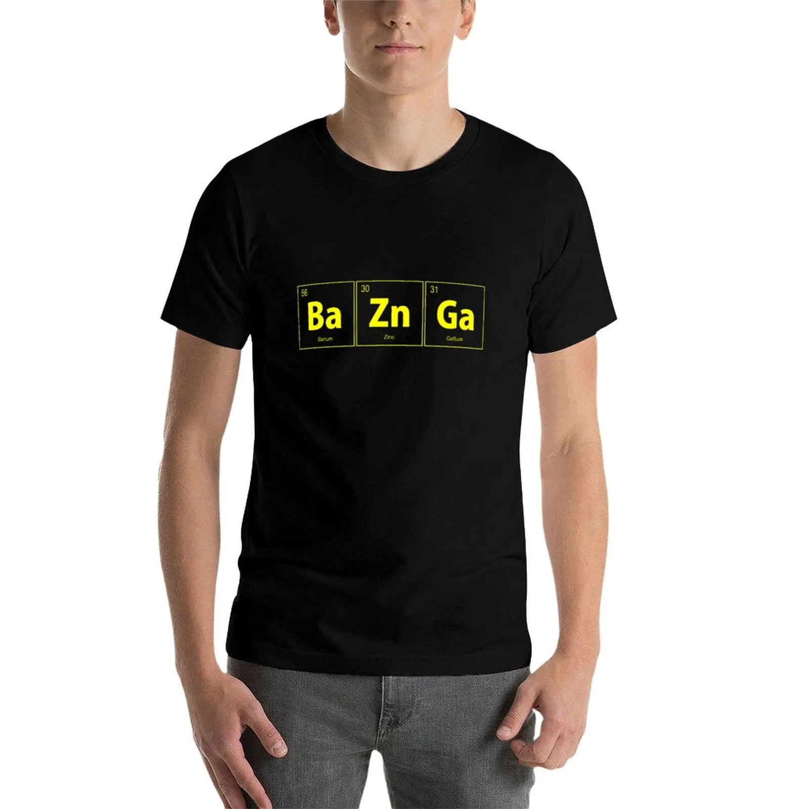 Фото BaZnGa Bazinga футболка с периодической таблицей, летняя рубашка, мужская футболка, одежда на день Святого Валентина, рубашка Croswit, мужская футболка, мужская футболка №4