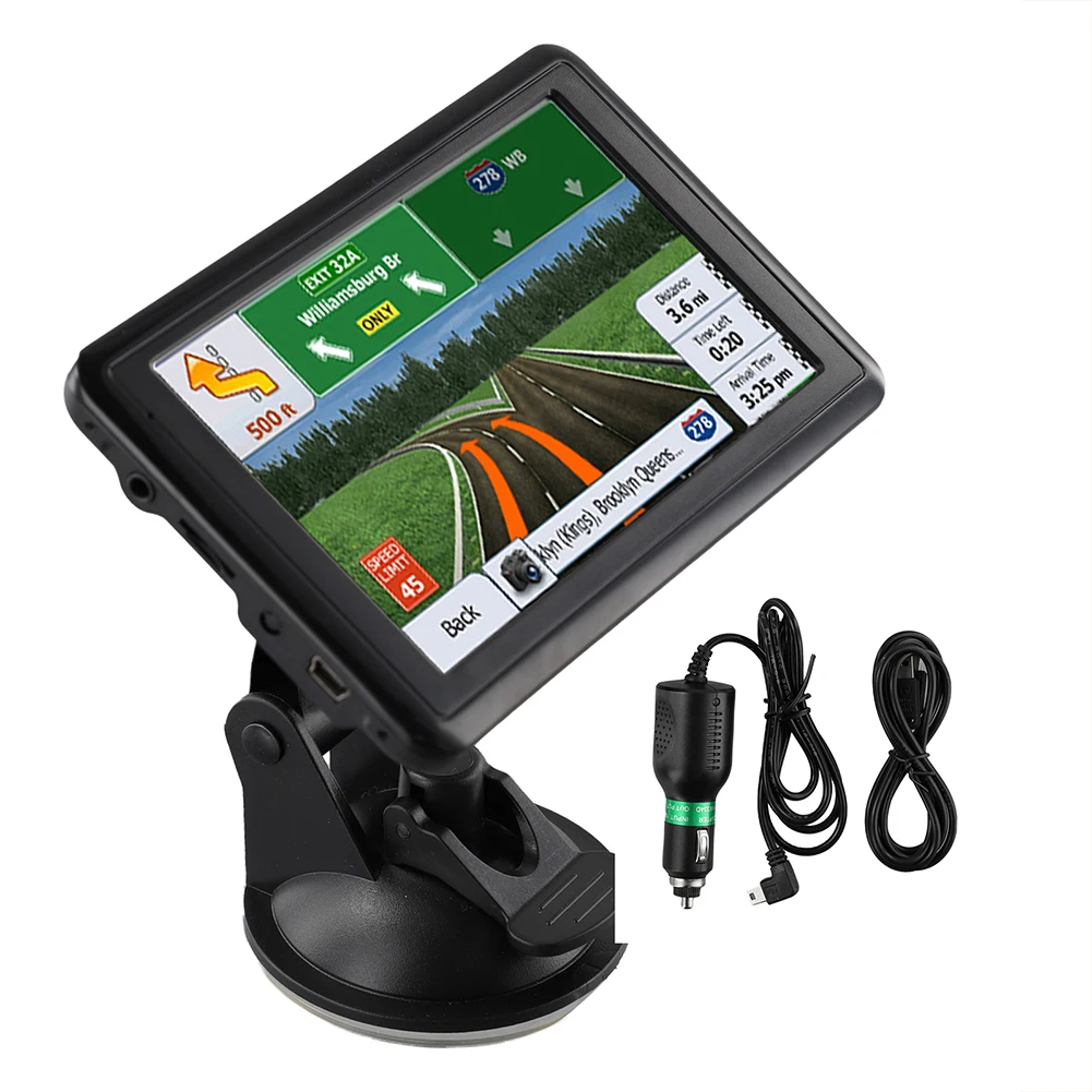 Фото Автомобильный GPS-навигатор, 5 дюймов, 8 ГБ + 128 Мб №2