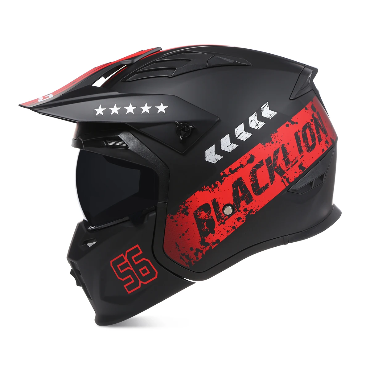 Фото BLD откидной шлем для мотокросса, уличный истребитель, Casco, мотоцикл, сертификация DOT, Moto Capacetes, уличная езда, шлем, внутренний козырек №4