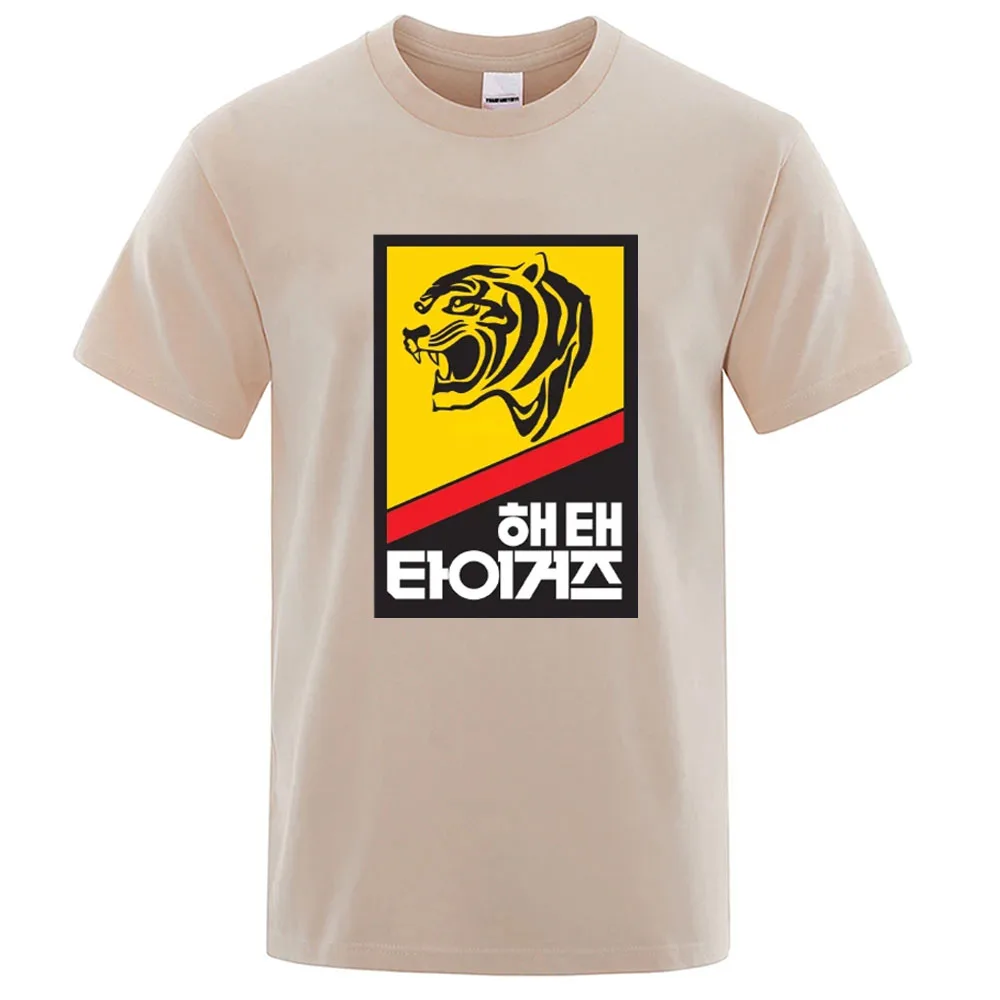 Фото Винтажная Футболка Haitai Tigers Baseball Team 80-х Годов С Графическим Рисунком В Стиле Харадзюку №3