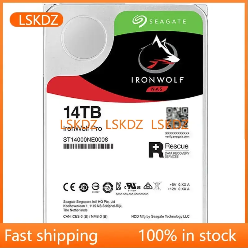 Для Seagate IronWolf Pro ST14000NE0008 14 ТБ 7200 об/мин 3,5 SATA NAS HDD гарантия Новинка