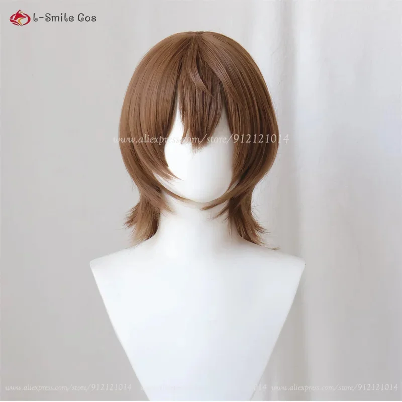 Игра P5 Косплей Goro Akechi Goro Парики Коричневый Короткий Парик Термостойкие Синтетические Волосы Хэллоуин Женские Парики + Кепка Для Парика
