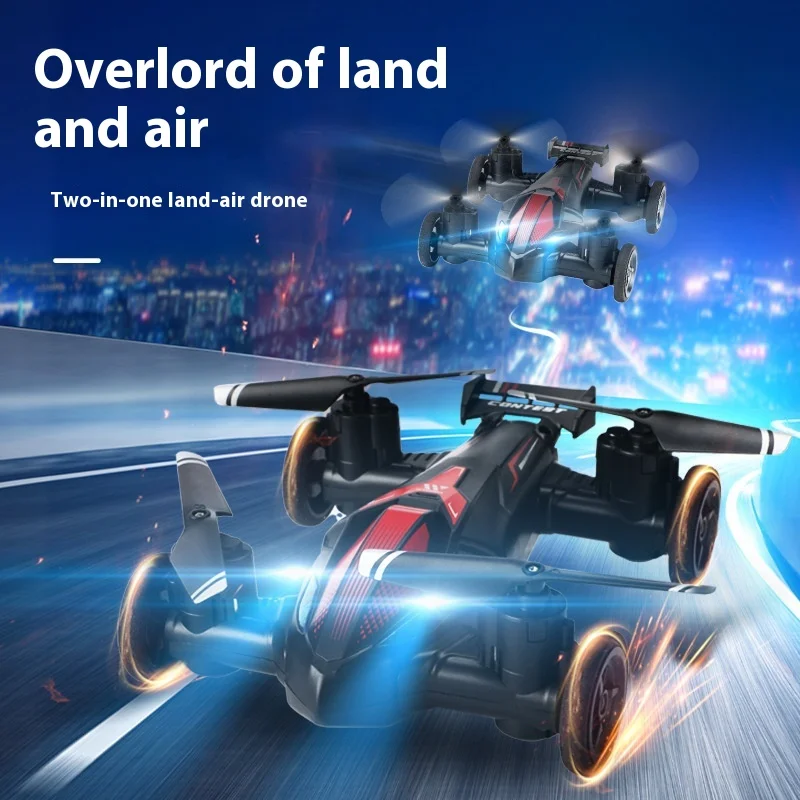 Jjrc Новый миниатюрный летательный аппарат Land Air с двумя режимами и дистанционным управлением самолёт с фиксированной высотой игрушечный самолет игрушечный автомобиль для мальчика подарок на день рождения