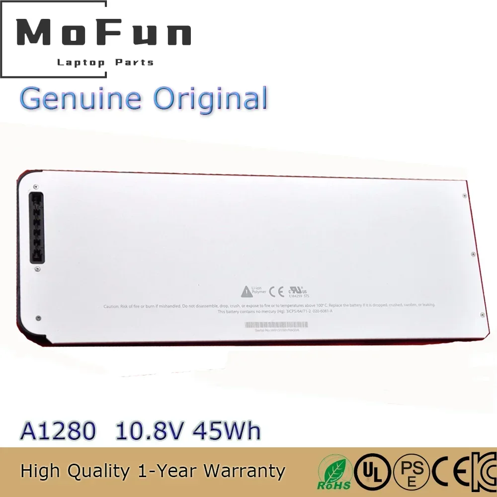 Фото Оригинальный аккумулятор для ноутбука A1280 10,8 В 45 Втч для Apple MacBook 13,3 13 дюймов A1278 2008 MB771LL/A MB466J/A MB467 №2