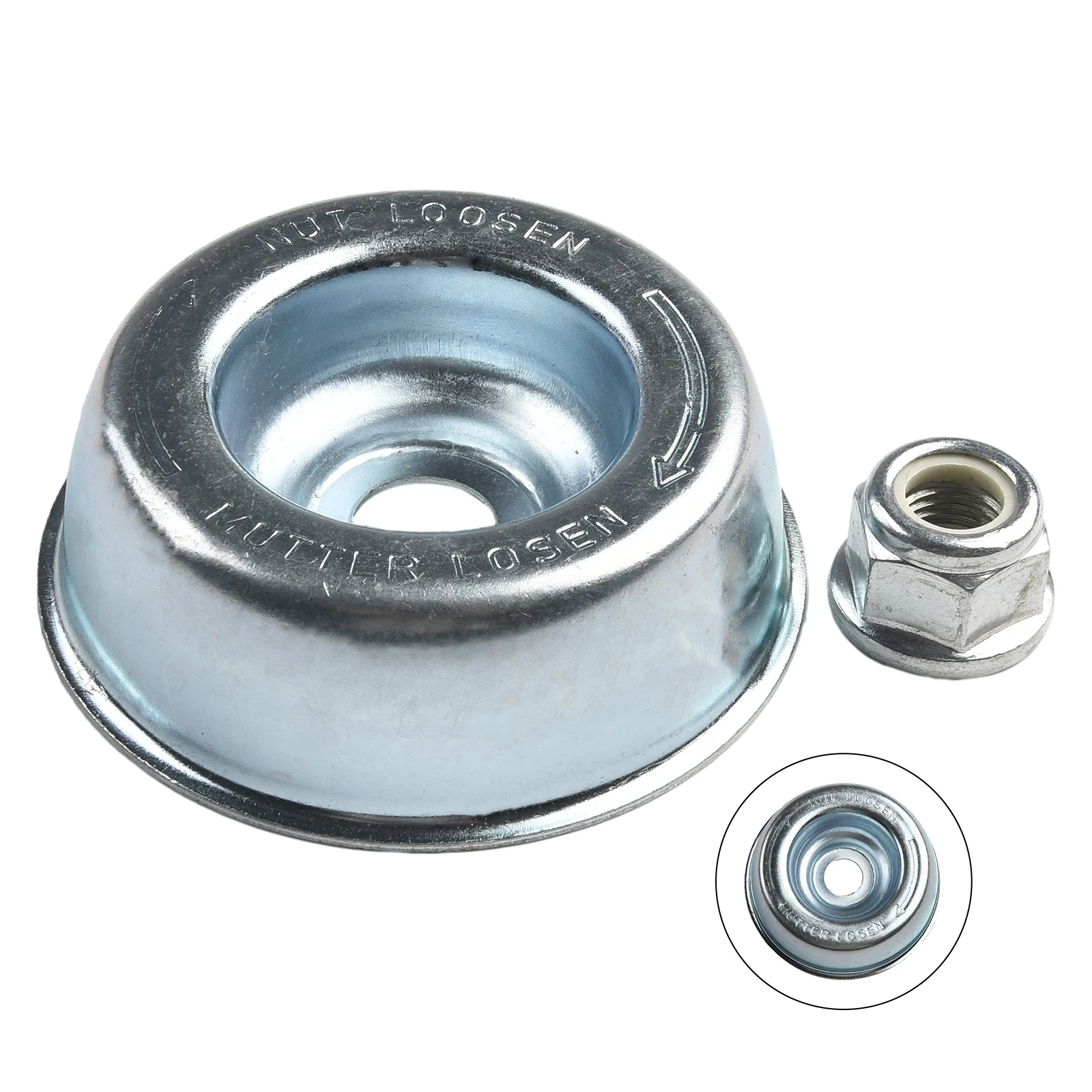 Фото Крышка ходовой пластины + гайка для кустореза Motor Sense FS 36, 40, 4,5, 60, 120 км, аксессуары для электроинструментов для дома и сада №4