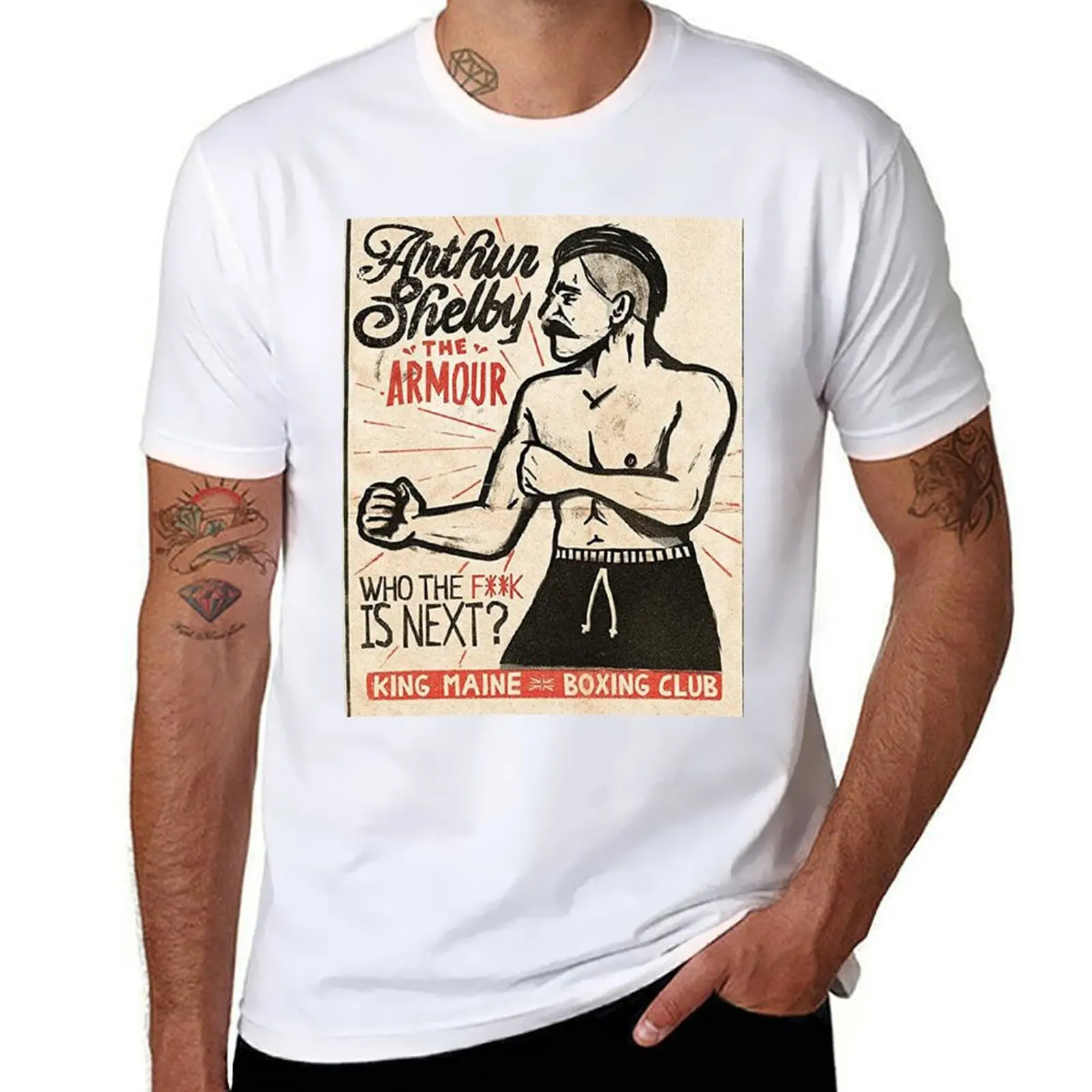Футболка Arthur Shelby Boxing Of Peaky Blinders, футболки с рисунком, забавные костюмы, футболка для мужчин 100, ℅   хлопок (art.: 3920d172fbc89) - 3920d172fbc89