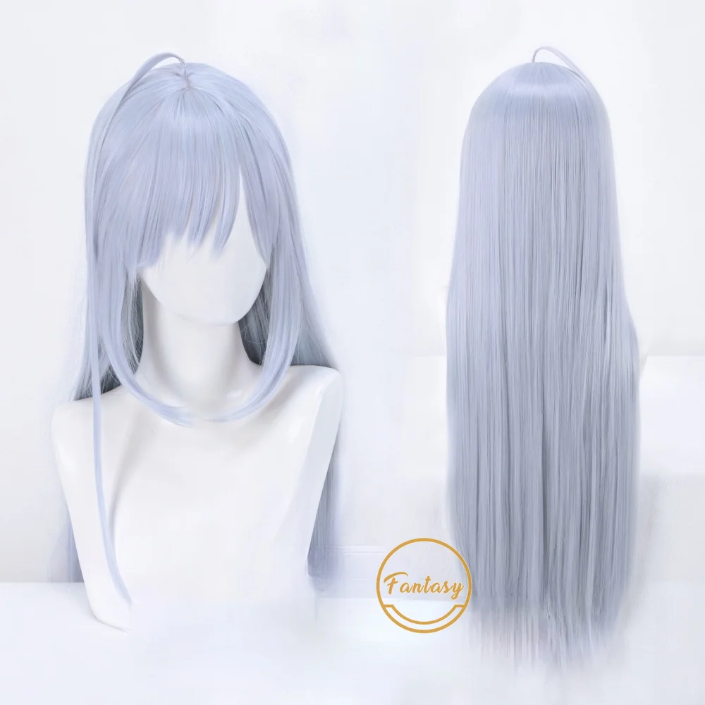 Tsukishiro Hitomi аниме Iroduku мир в цветах Косплей синие длинные прямые синтетические волосы + бесплатная шапочка для парика