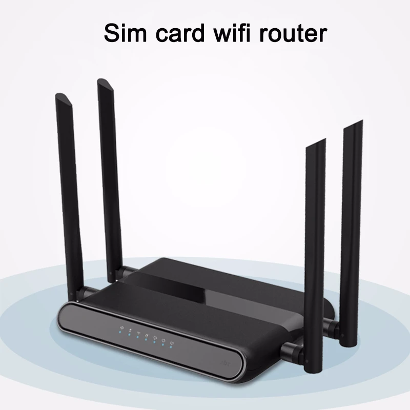 Cioswi 4G Роутер, Sim-карта, Wi-Fi, WE5926, 3G точка доступа, встроенный модем, ретранслятор lan 300 Мбит/с, с 4 5dbi антеннами, усилитель сигнала