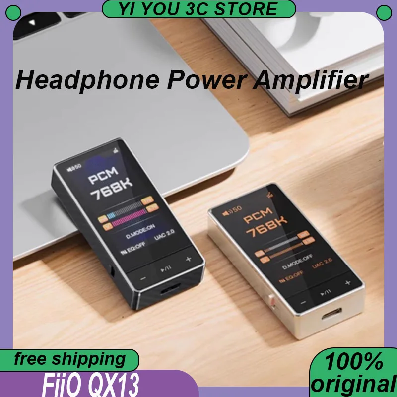 FiiO QX13 Портативный декодирующий усилитель мощности для наушников 1,99 дюйма ES9027PRO USB Small Tail DSD Fever Hi-Fi усилители для наушников