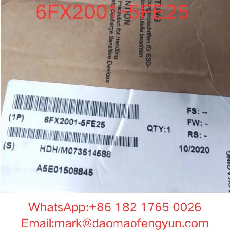 6FX2001-5FE25 Совершенно новый кодировщик абсолютного значения 6FX2001-5FE25 MULTITURN 25 BIT WITH ENDAT