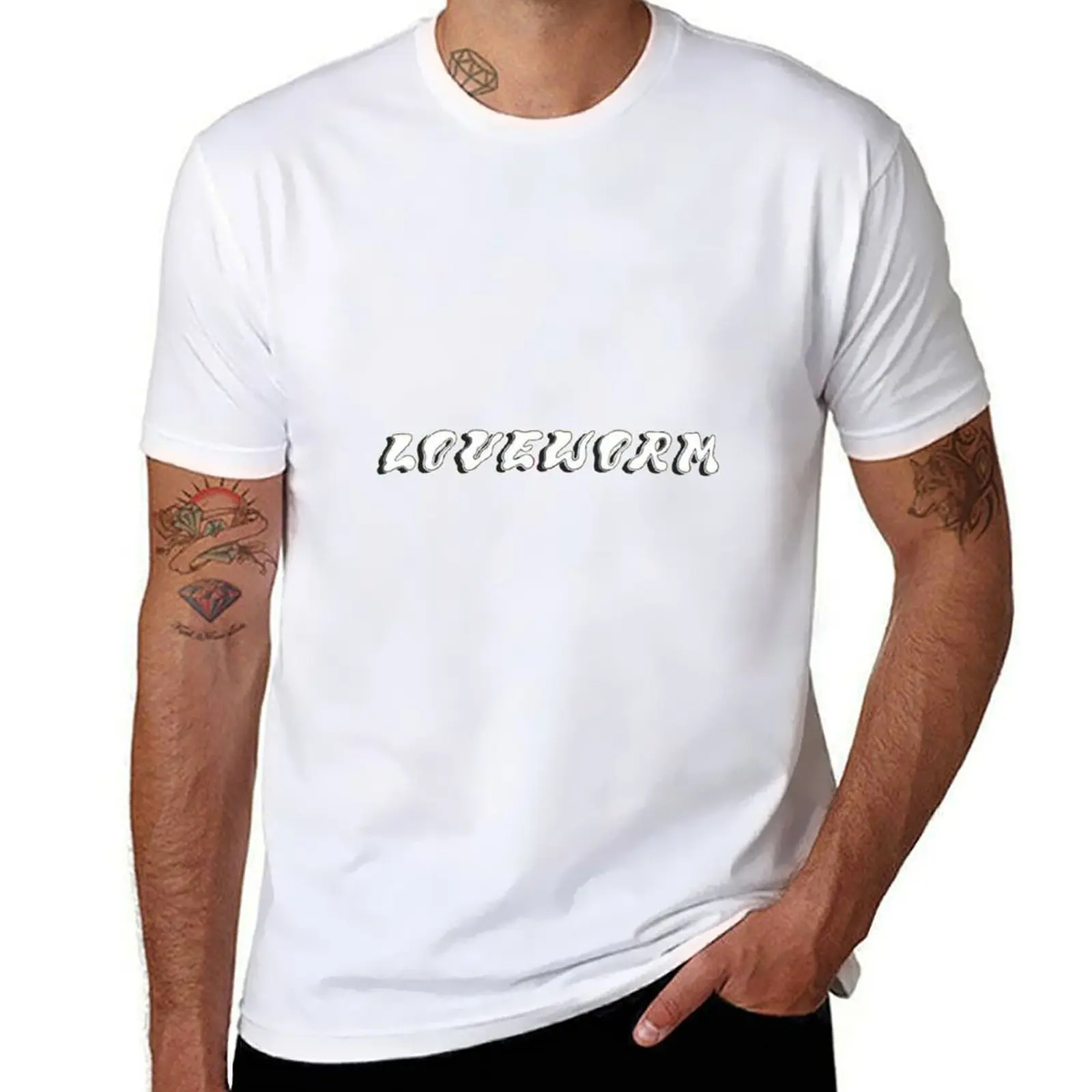 Beibadoobee-футболка Loveworm, мужская футболка из хлопка, мужские футболки из 100% хлопка, футболка