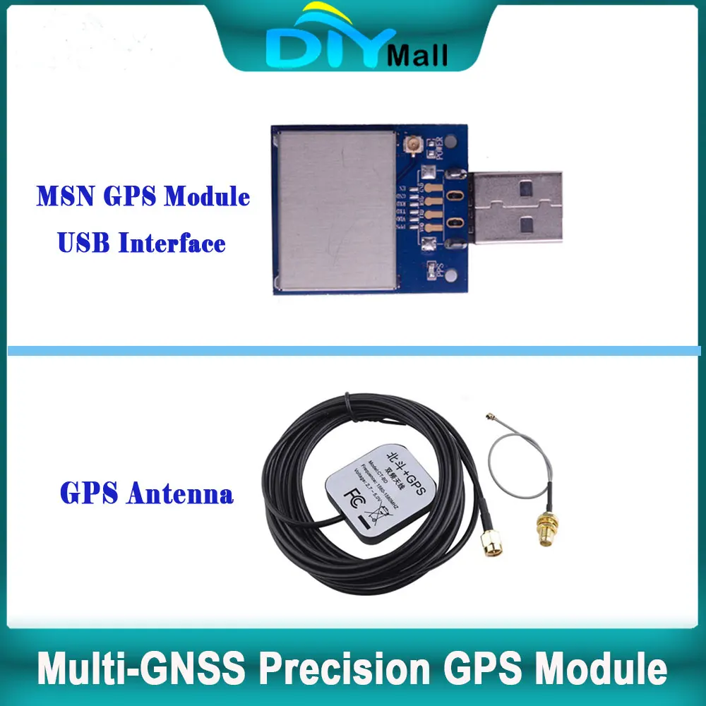 USB GPS-модуль M8N с поддержкой Beidou/Glonass, антенна IPX к SMA для контроллера полета Arduino/Pixhawk/Drone, высокая точность