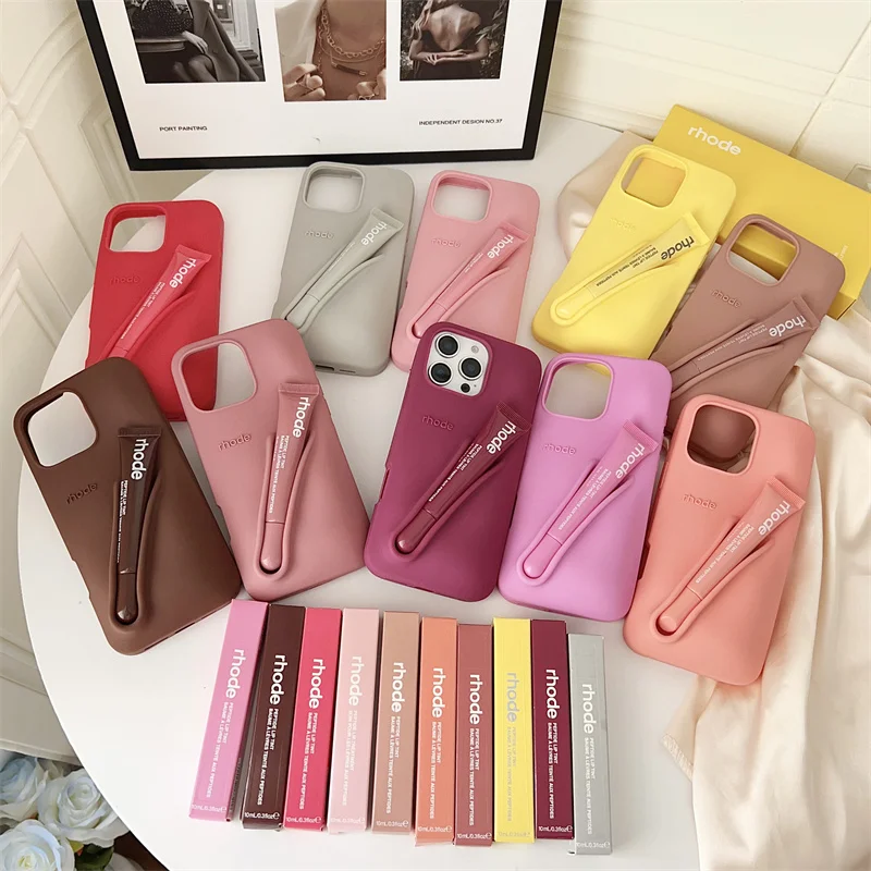 Для iPhone 17 Pro Max Air 15 14 13 12 11 17 ProMax Plus Rhode чехол для телефона серая лента для тостов эспрессо мягкий силиконовый чехол для губной помады