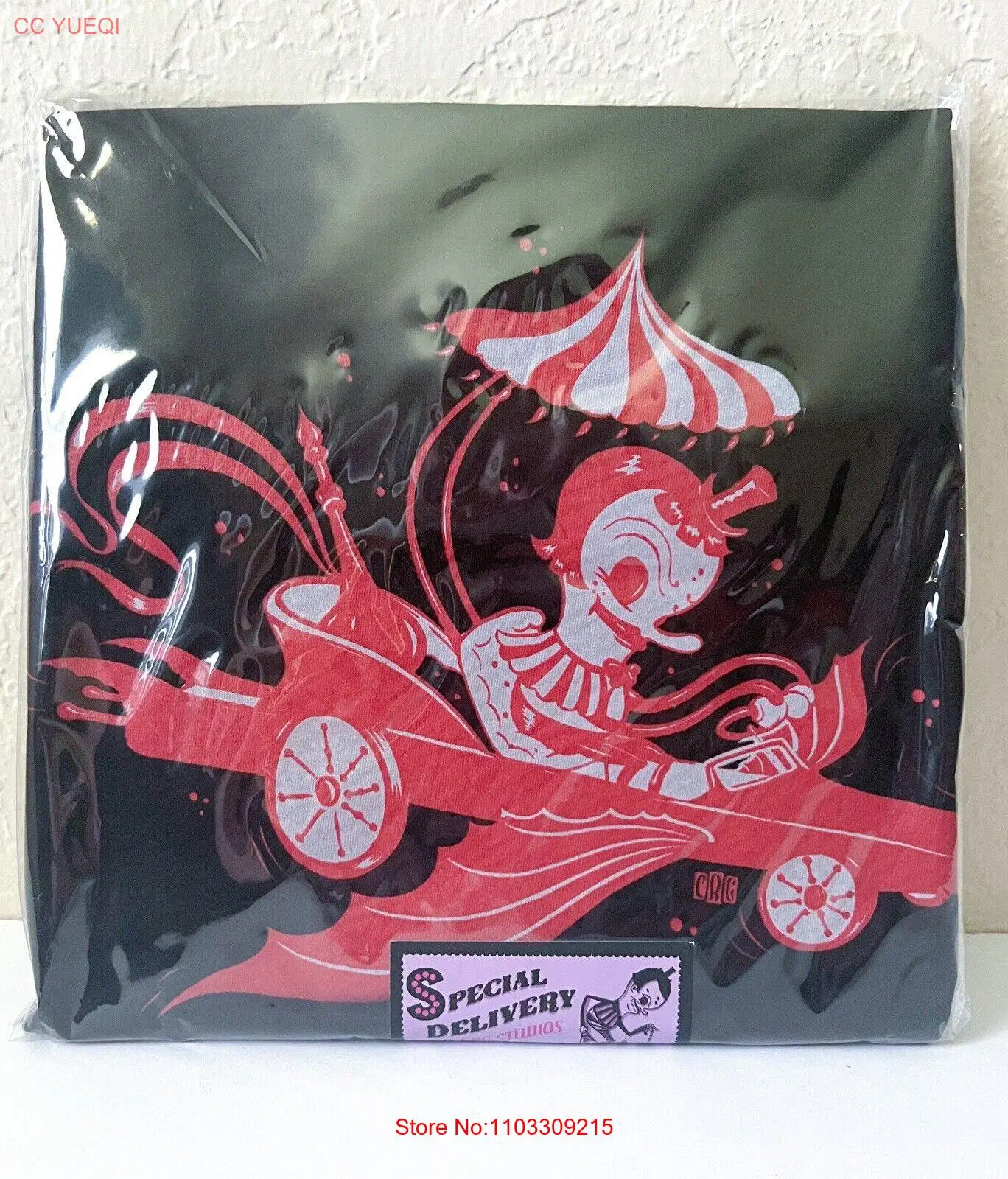 Редкая мужская футболка CAMILLE ROSE GARCIA Limited Edition Peppermint, черная, размер среднего размера