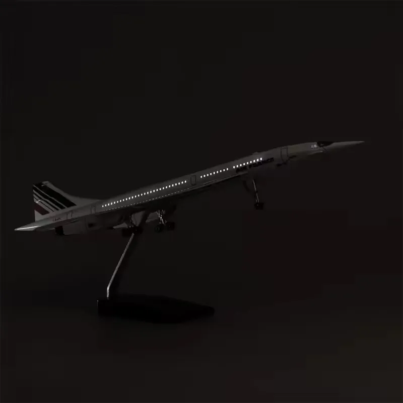 Фото Новая масштабная модель Air Singapore/Air British/Air France Airlines Concorde Airways с колесами и огнями, подарки №3