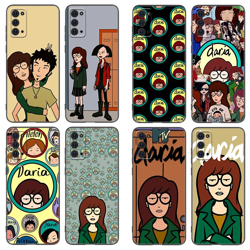 Черный чехол для телефона Anime D-Daria для Samsung Note 10 20 A6 A8 Plus A5 A7 M14 M16 M33 M52 M53 5G M10 M11 M12 M21 M22 M30S