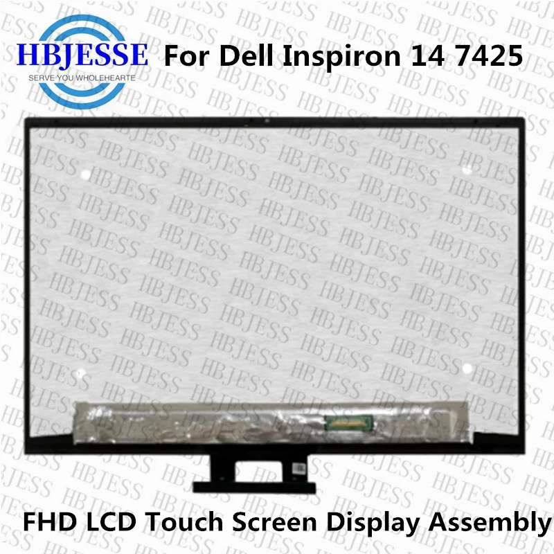 ЖК-дисплей FHD 14,0 ''с сенсорным экраном без рамки для Dell Inspiron 14 7425 2 в 1 P161G P161G003 1920X1200 30pin 60 Гц