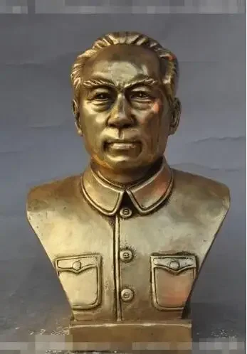 Китайская латунная революция, стратегический дипломат Premier Zhou Enlai, бюст, статуя