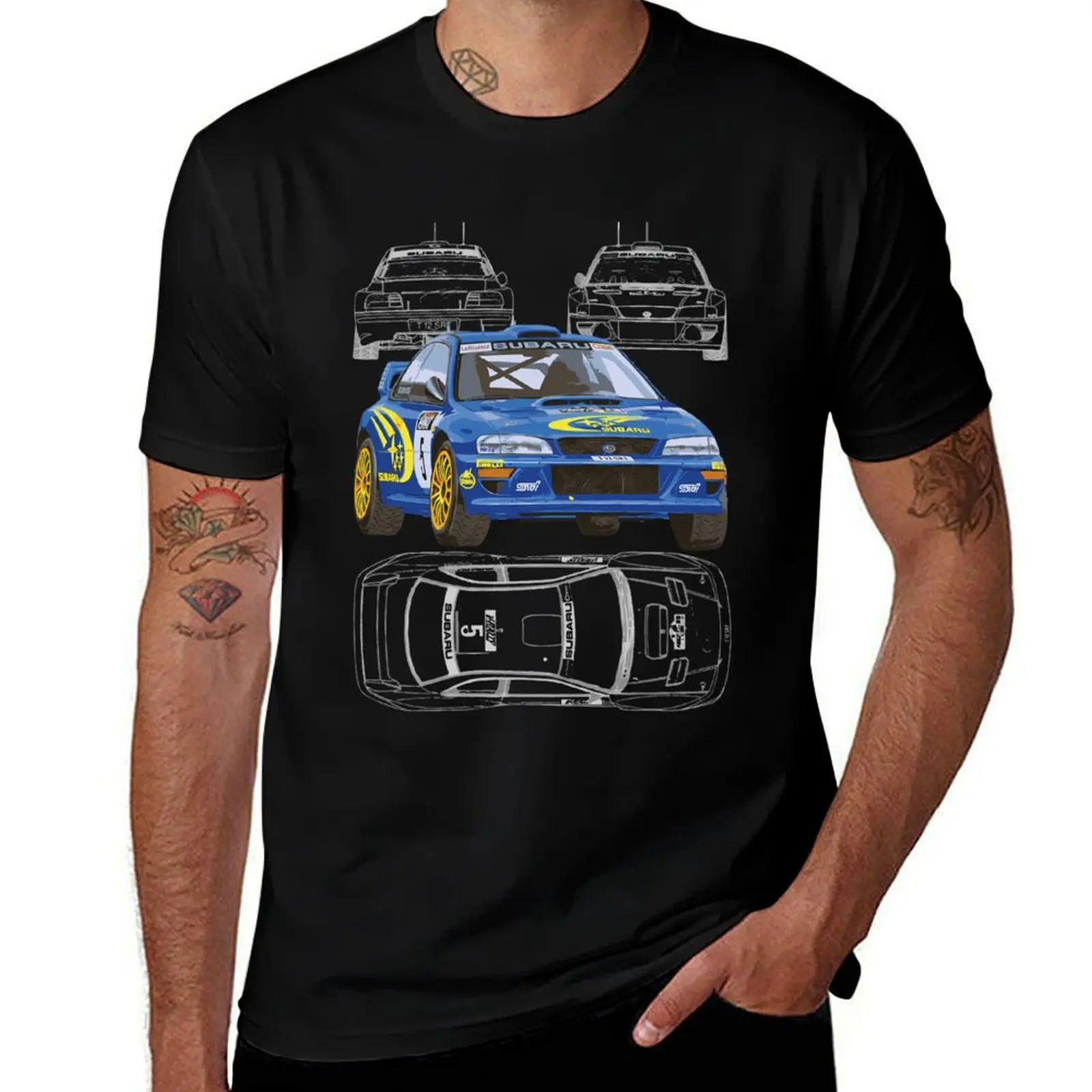 99 Wrc Gc8 Richard Burns, синяя футболка с принтом Jdm, мужская футболка с рисунком, мужская футболка, роскошная футболка