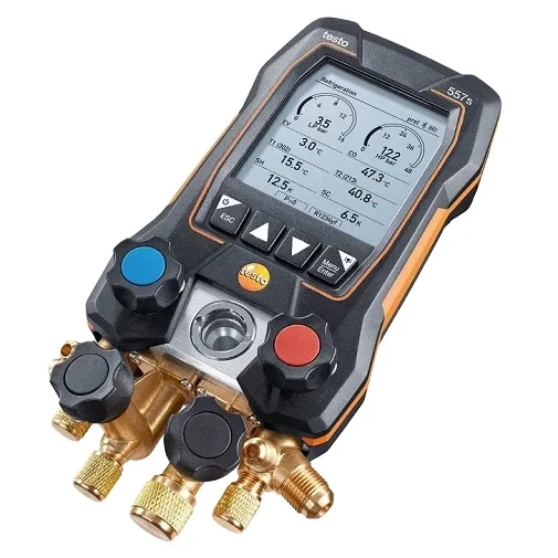 Оригинальный Testo 557S 4-клапанный Bluetooth Smart Digital Manifold Gauge Testo 552i