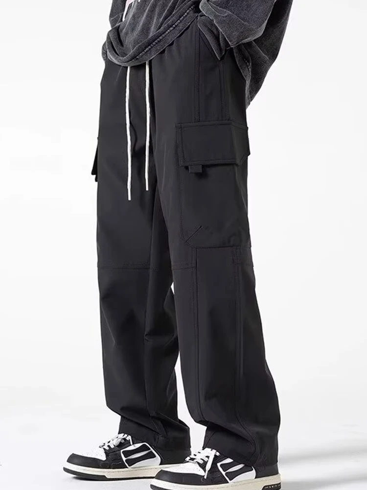 Winter plush thick assault pants for men, windproof and waterproof paratrooper work pants, plus fat and plus size Northeast warm