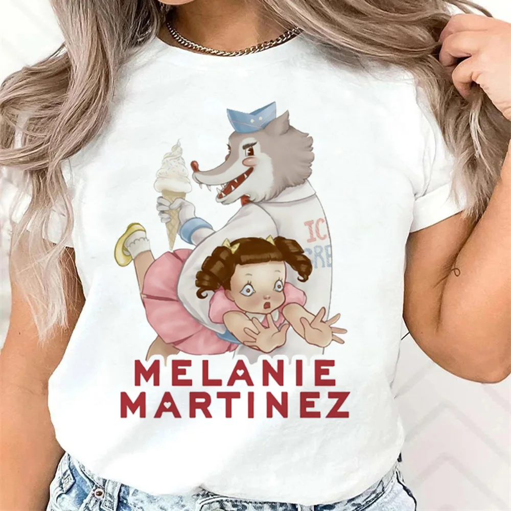 Фото Melanie Martinez shirt girl Trendy Retro hip hop Vintage Punk Psychedelic t shirt Vintage Y2k korean clothes Colorful Graphic №3