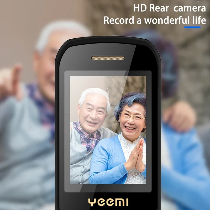 Фото YEEMI G9000+ Флип-мобильный телефон 4G 2,6 дюйма Большая клавиатура Телефоны с двумя SIM-картами Фонарик Волшебный голос Милый мобильный телефон для пожилых людей №4