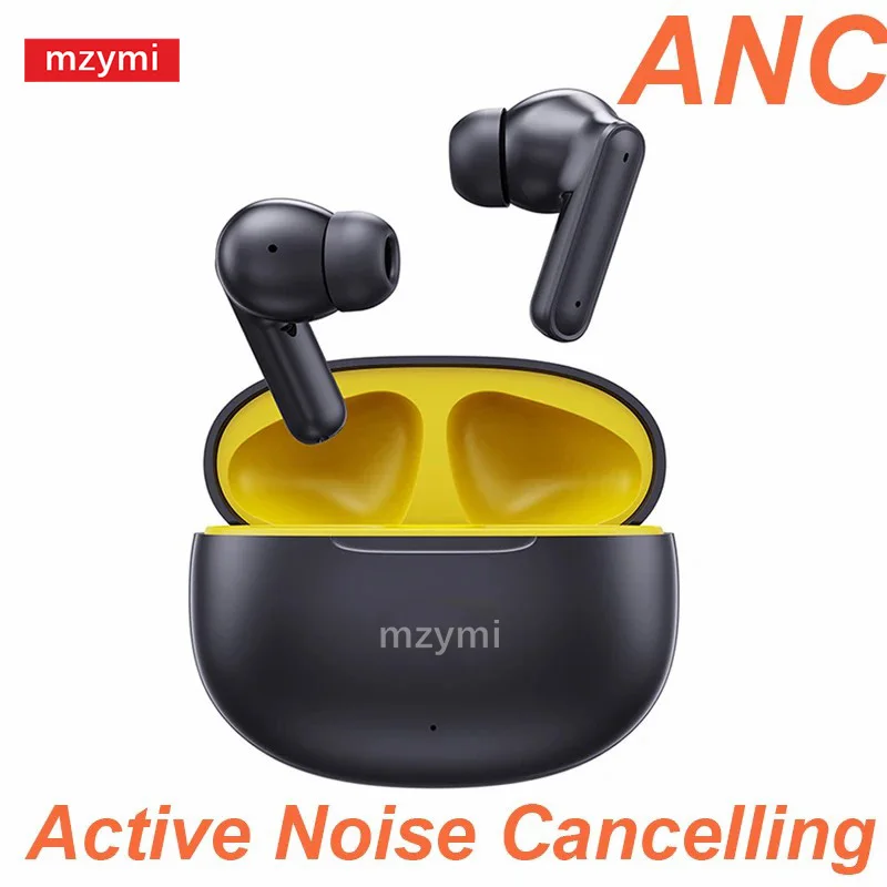 MZYMI ANC TWS Bluetooth наушники T80S беспроводные наушники с активным шумоподавлением стереозвук игровая гарнитура наушники для XIAOMI
