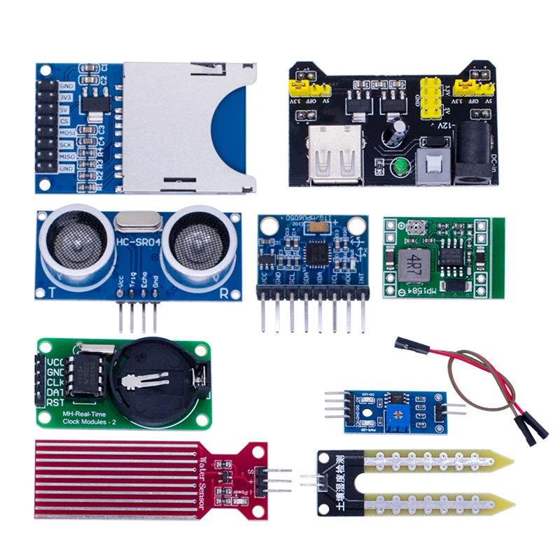 Фото Модули датчиков 45 в 1, 16 видов, стартовый комплект для Arduino Raspberry Pi, лучше, чем 37 в 1 с коробкой, сделай сам, UNO R3 MEGA2560 №3