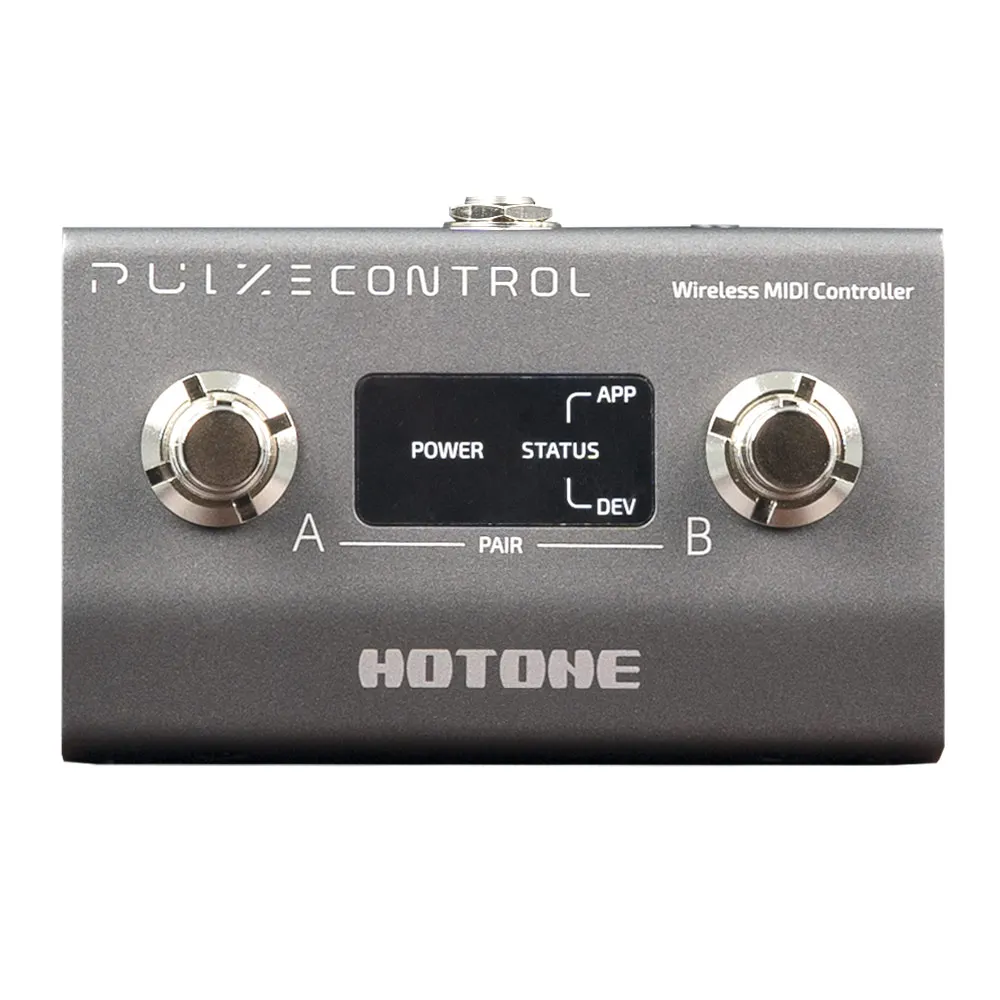 Компактный смарт-контроллер Hotone Pulze, беспроводной Bluetooth MIDI-контроллер с педалью и встроенной батареей
