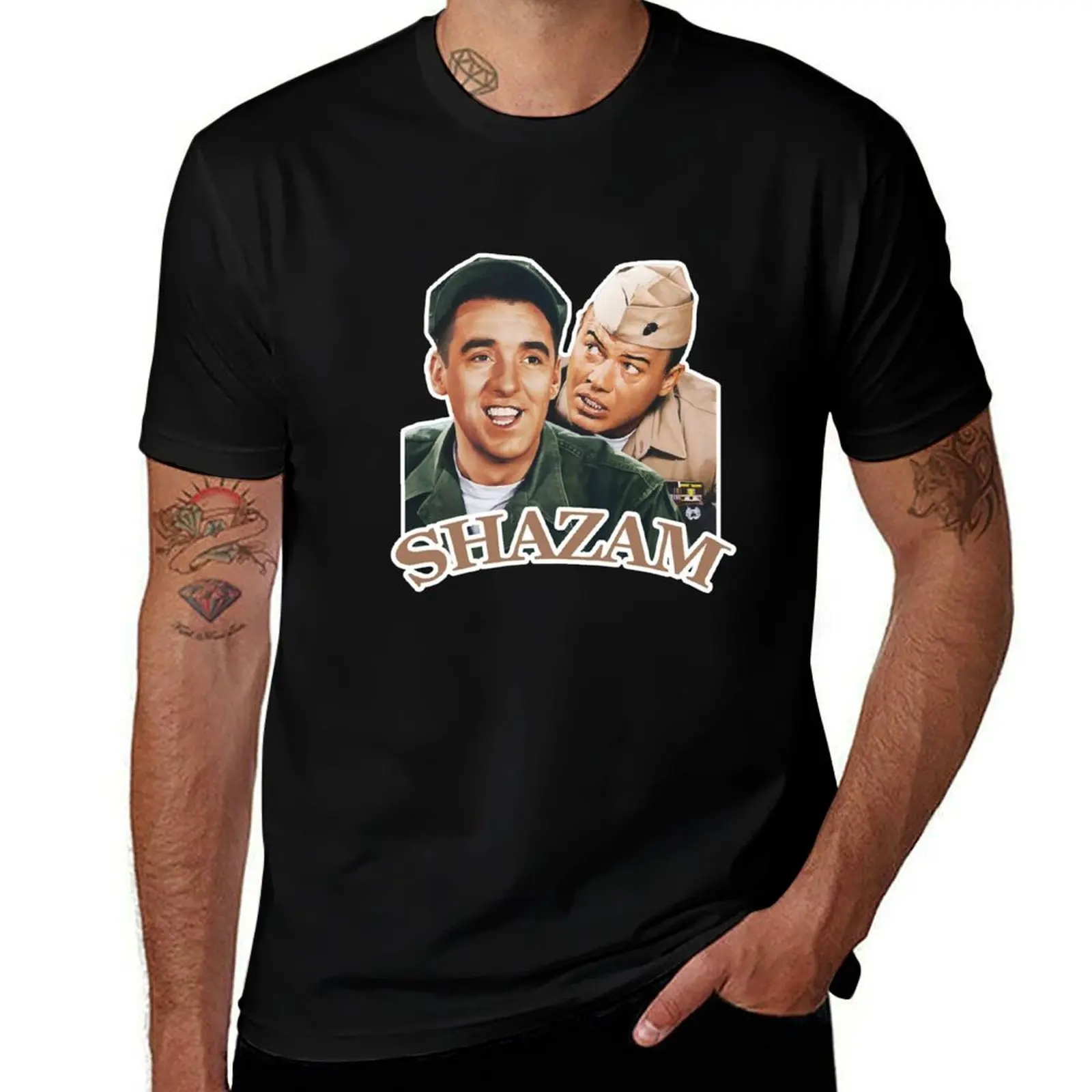 Футболка Gomer Pyle Shazam, одежда оверсайз, фигурки аниме, мужская одежда