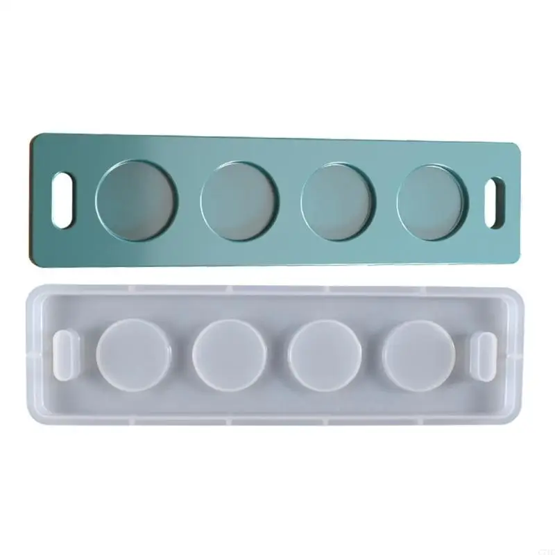 Фото C71C DIY Crafts Cup Mat Plomt Crystal Plate Plate Casting UV Эпоксидная форма №5
