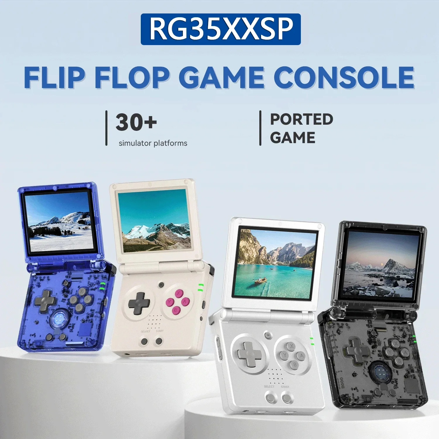 Портативная игровая консоль RG35XXSP Беспроводной складной портативный игровой плеер с кодом с открытым исходным кодом Включа...