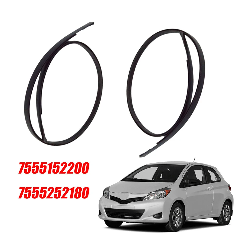 2 шт./компл. для Toyota Yaris Hatchback 2007-2011, капельное литье для крыши, боковая отделочная полоса, левая и правая крыша автомобиля, капельное уплотнение, отделка
