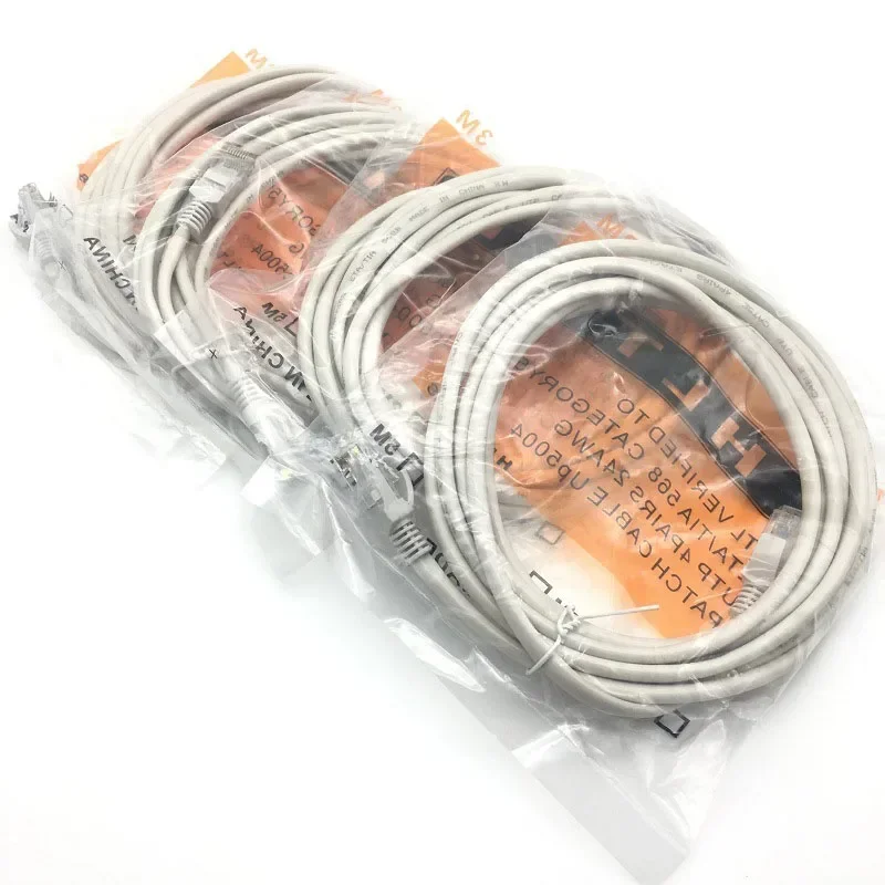 Фото Ethernet-кабель 300 см, 5 м, 10 м, высокоскоростной маршрутизатор, компьютерный кабель, сетевой LAN-кабель, гигабитный высокоскоростной сетевой кабель №2