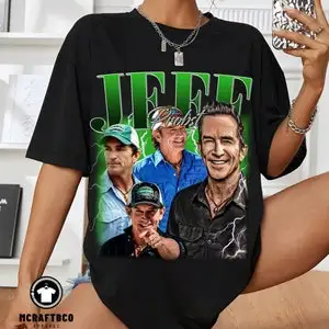 Винтажная рубашка унисекс Jeff Probst, винтажная футболка Jeff Probst, подарок для него и нее, футболка Jeff Probst с ретро-дизайном 90-х годов и графикой (art.: 3920cac9577b7) - 3920cac9577b7