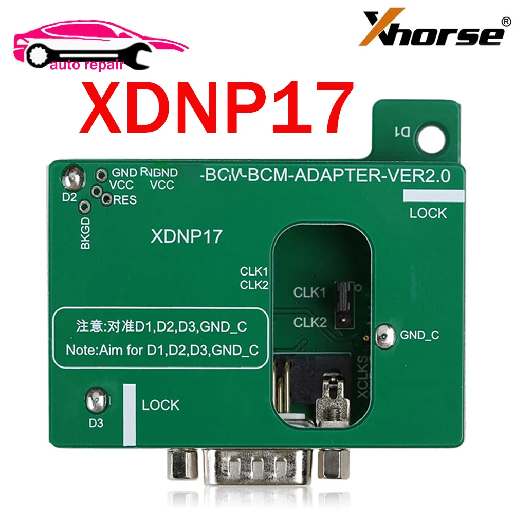 Новинка 2024 года, беспаяные адаптеры Xhorse XDNP17 для Porsche Work с VVDI Prog/MINI PROG и KEY TOOL PLUS